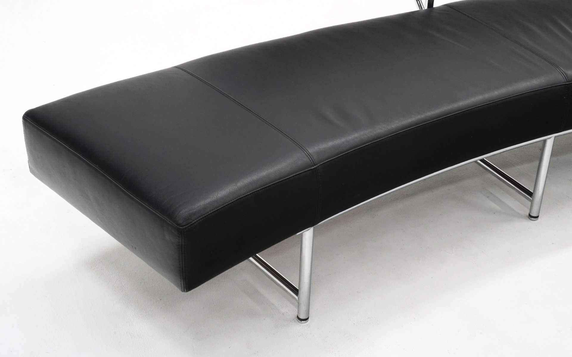 Eileen Gray Monte Carlo Sofa for ClassiCon, Black Leather and